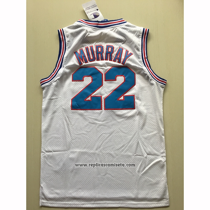 Camiseta Tune Squad Bill Murray #22 Blanco